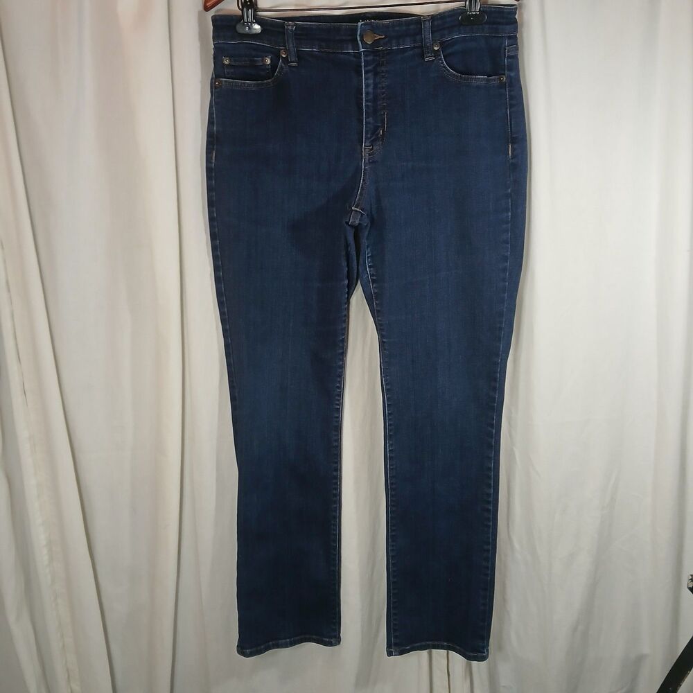 Lauren Ralph Lauren Women's Sz 12 Jeans Classic Straight Medium Wash Mid Rise